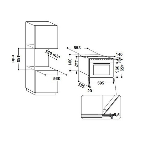 فر ماکروویو آریستون ترکیبی MP 676 IX HA - محصولات آریستون