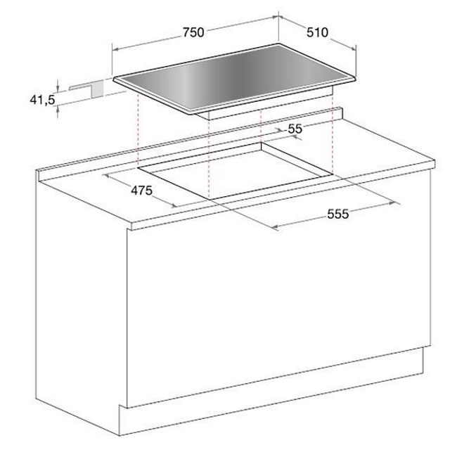 گاز رومیزی آریستون مدل (FTGHG 751 D(BK - محصولات آریستون